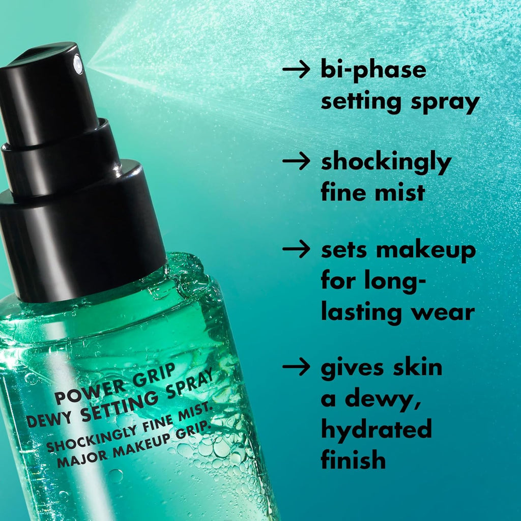 Buy now e.l.f. Power Grip Dewy Setting Spray, Ultra Fine Mist Made With Hyaluronic Acid, Grips Makeup For A Hydrated, Dewy Finish, Vegan & Cruelty-Free at indiglob india