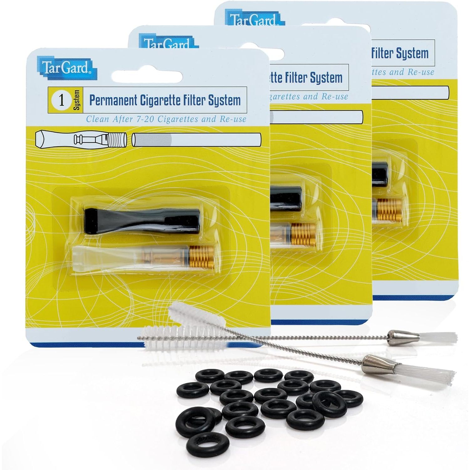 Buy now TarGard Reusable Cigarette Filter Holder, Portable Filter System, Easy to Clean, Trusted Over 50 Years (1 Black Mouthpiece, 1 Clear Mouthpiece, Metal Filter) 3 Count Bonus at indiglob india