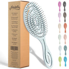 Buy now Ninabella Detangle Hair Brush for Women & Men - Does not Pull - Straightening Brushes for Straight & Curly Hair - Unique Spiral Detangling Hairbrush - Green at indiglob india