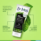 Buy now St. Ives Blackhead Clearing Face Scrub, Clears Blackheads & Unclogs Pores, Green Tea & Bamboo, Salicylic Acid Acne Treatment Facial Scrub, Moderate Exfoliator Skin Care with Natural Exfoliants 6 oz at indiglob india