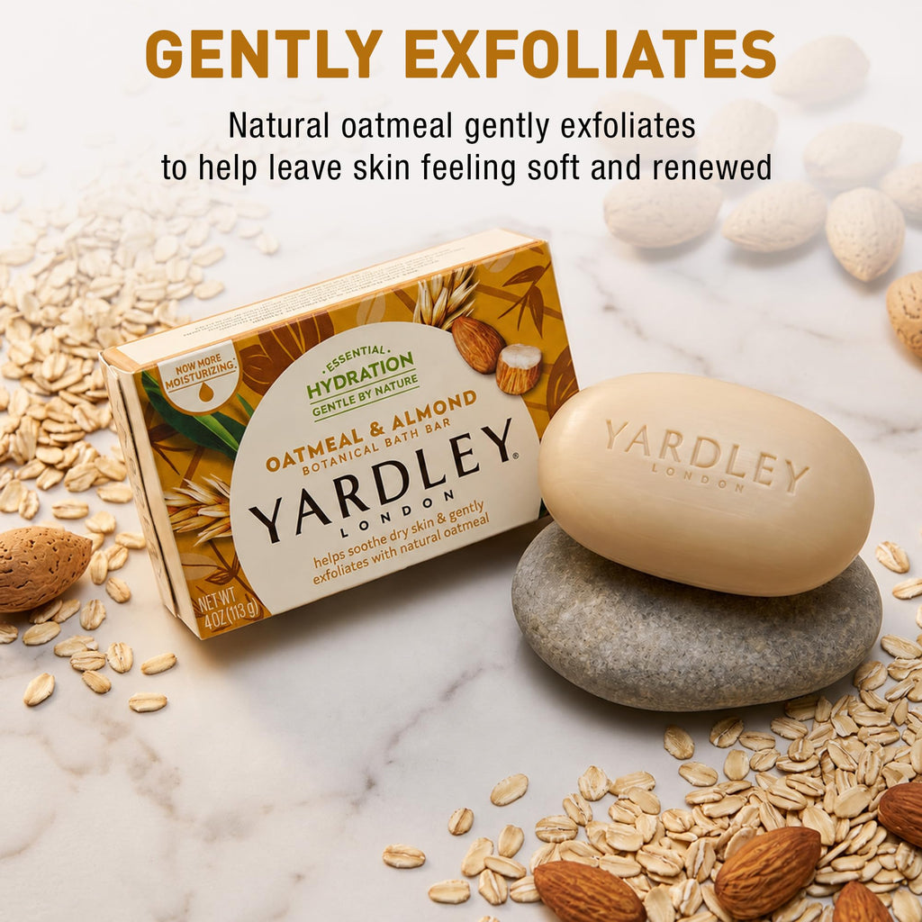 Yardley London Scented Bar Soap Variety Pack - 10 Bars Bath Soap Gift Set for Women & Men: English Lavender, Oatmeal & Almond, Aloe & Avocado, Cocoa Butter, Lemon Verbena Moisturizing Soap Bars
