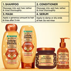 Garnier Whole Blends Honey Treasures Repairing Shampoo and Conditioner Set for Dry, Damaged Hair, 22 Fl Oz (2 Items), 1 Kit (Packaging May Vary)