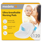 Buy now Medela Ultra-Breathable Nursing Pads, Highly Absorbent, Super Soft, Discreet Design for Comfortable Wear, Pack of 60 at indiglob india