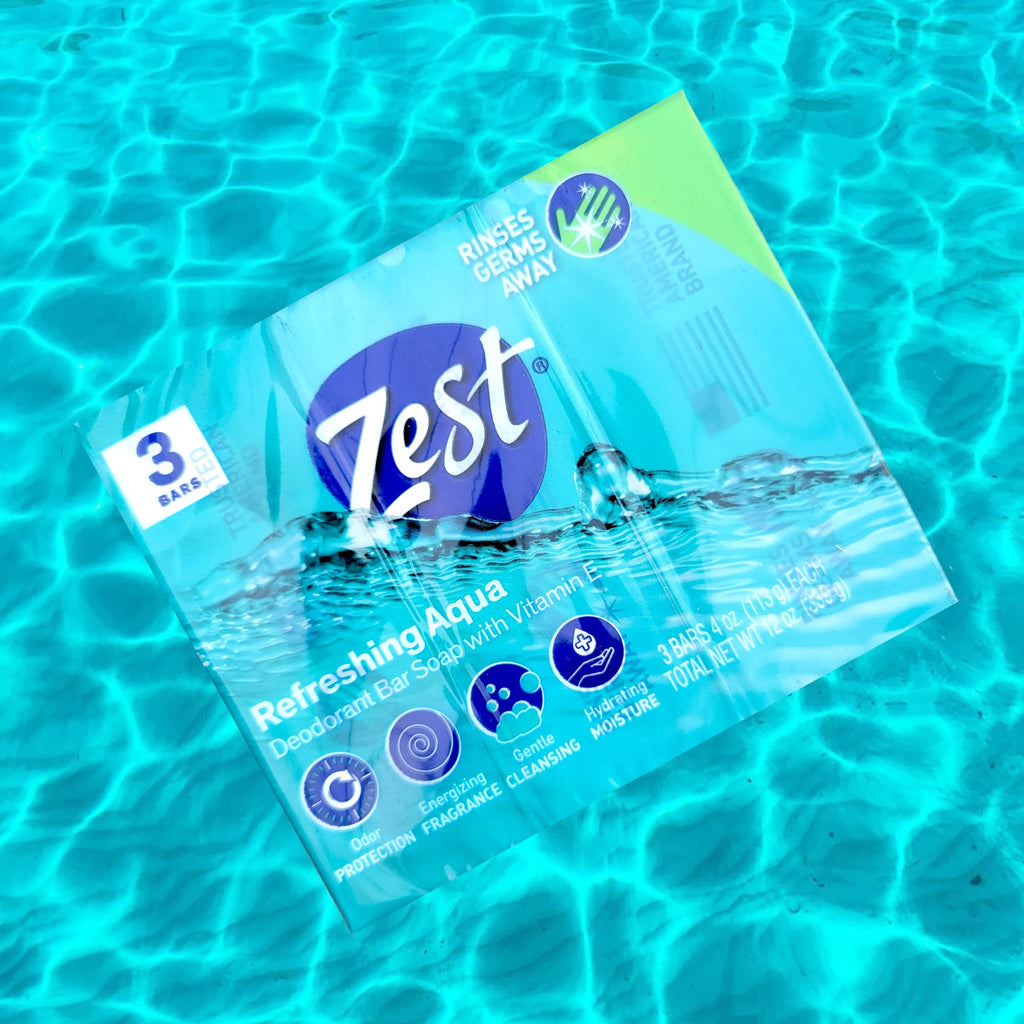 Buy now Zest Refreshing Aqua Bars Deodorant Bar Soap with Vitamin E, 3 Bars 4 OZ (113g) Each - 3 Pack at indiglob india