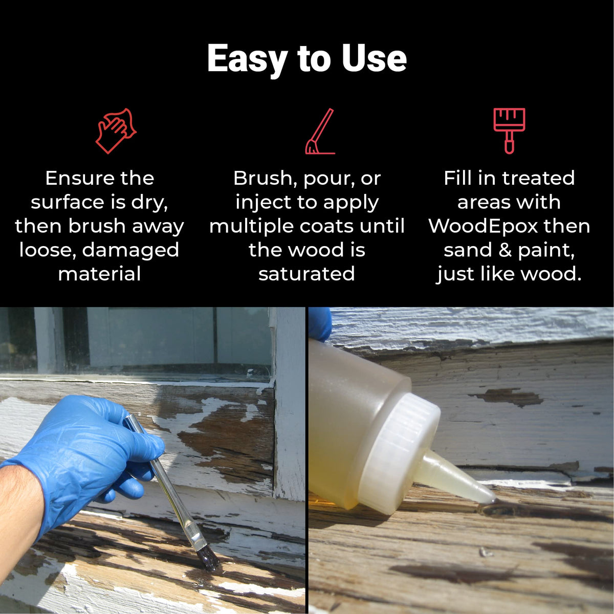 LiquidWood Epoxy Wood Consolidant