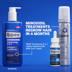 Men's Rogaine 5% Minoxidil Foam, 1-Month Supply, 2.11 oz | Fuller, Thicker Hair Regrowth, Topical Hair Loss Treatment, Unscented Topical Aerosol
