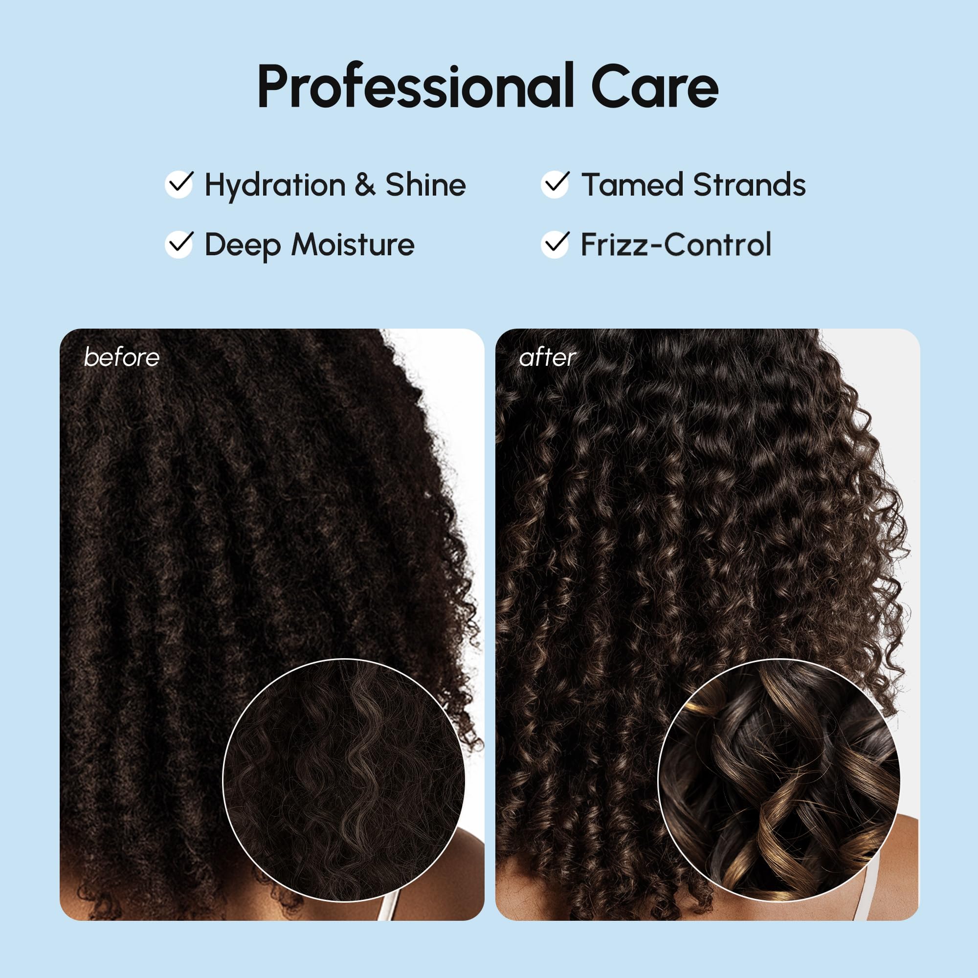 MAREE Hair Serum for Frizzy Dry Hair – Styling Capsules with Keratin, Argan Oil, Vitamins A E B5 – UV & Heat Protectant Frizz Control Serum for Women – Aceite Para el Cabello Treatment | for Frizzy