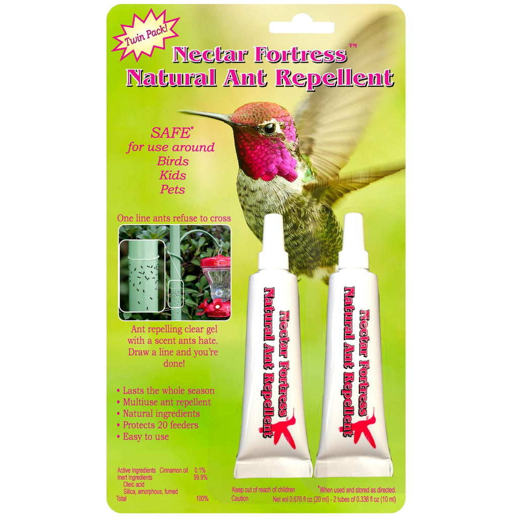 Nectar Fortress Natural Ant Repellent, Clear Gel Ant Guard, Twin Pack
