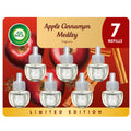 Air Wick Plug In Refill Apple Cinnamon Medley Fall Scent Essential Oils 7ct