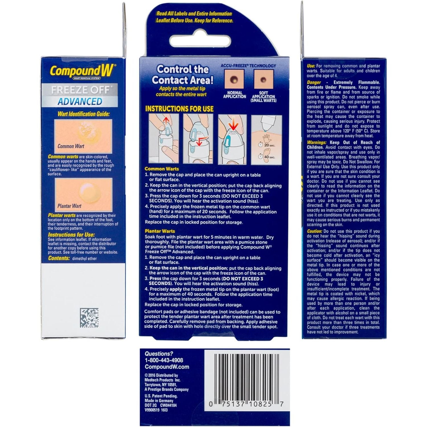Buy now Compound W Freeze Off Advanced Wart Remover, Precision Tip Accu-Freeze Applicator, 15 Wart Removal Treatments at indiglob india