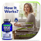 Focus Factor Adults Extra Strength, 120 Count - Brain Supplement for Memory, Concentration and Focus - Complete Multivitamin with DMAE, Vitamin D, DHA - Trusted Health Vitamins