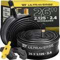 Ultraverse 26" Bike Inner Tubes 26 x 2.125, 2.25, 2.30, 2.40 - Set of 2