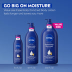 NIVEA Essentially Enriched Body Lotion Very Dry Skin, 33.8 Fl Oz Value Size