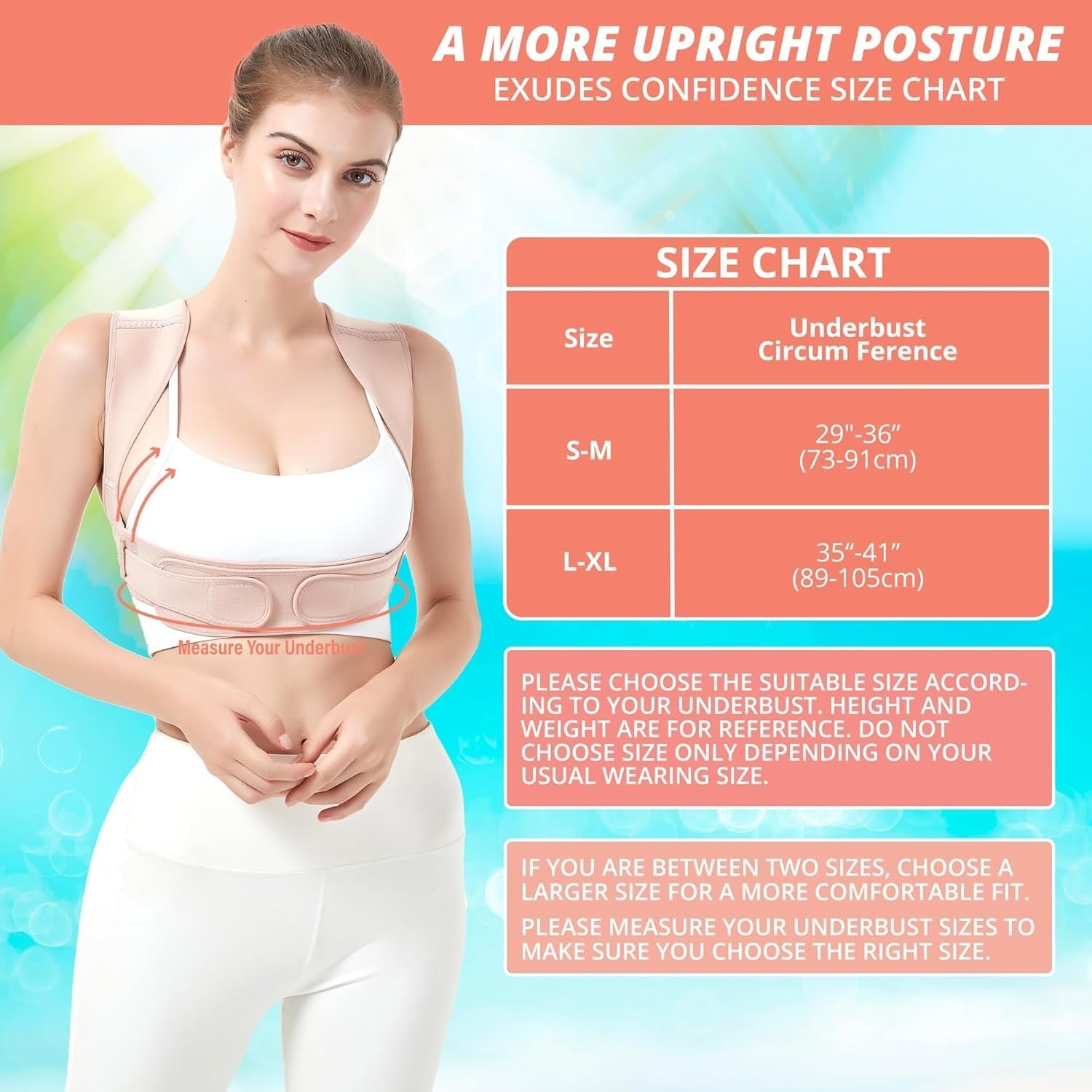 Buy now Posture Corrector for Women and Men, Adjustable Upper Back Brace for Posture Hunchback Support and Providing Pain Relief from Neck, Shoulder, and Upper Back (Small/Medium) at indiglob india