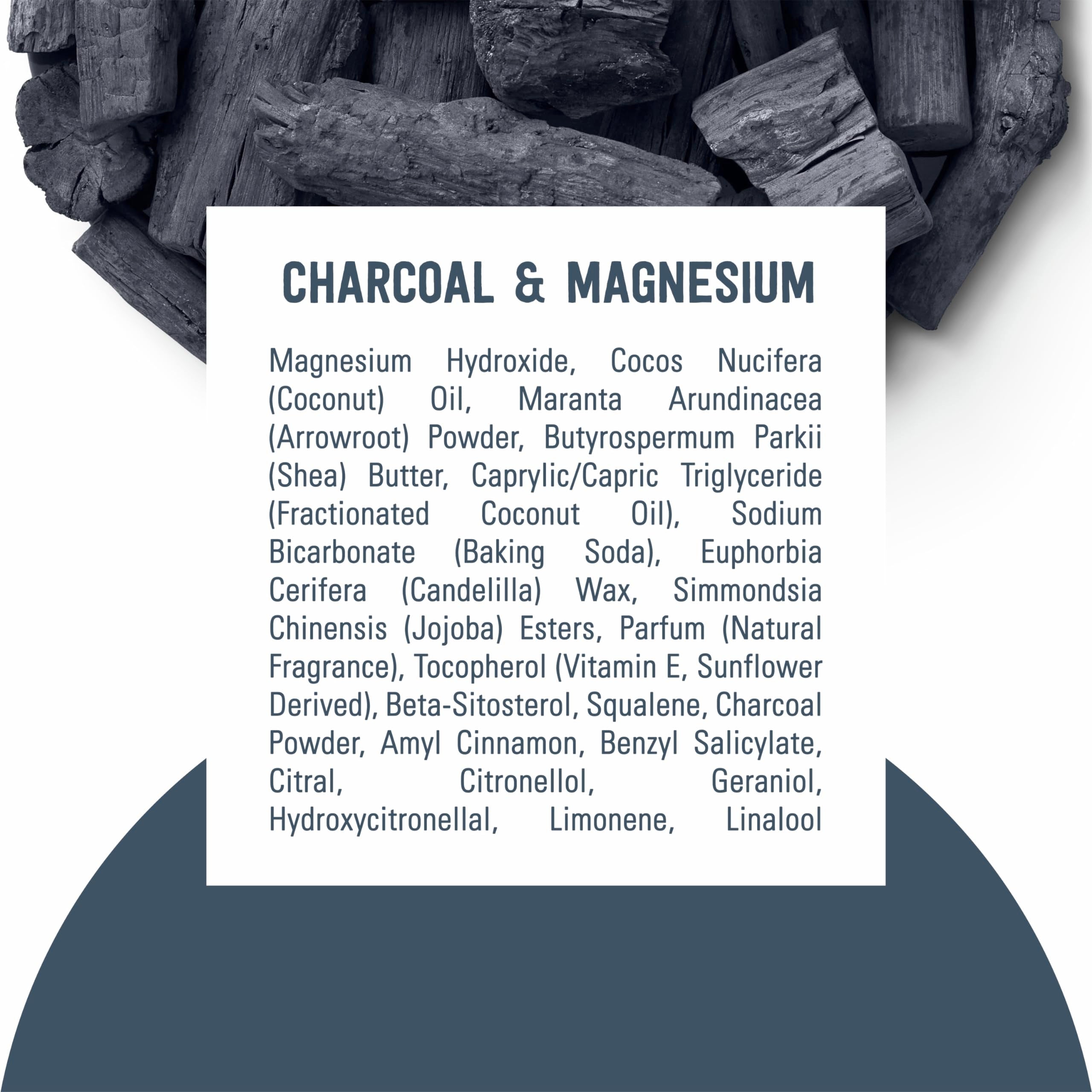 Schmidt's Aluminum-Free Vegan Deodorant Charcoal & Magnesium with 48 Hour Odor Protection, 2 Count for Women and Men, Natural Ingredients, Cruelty-Free, 2.65 oz, Pack of 2