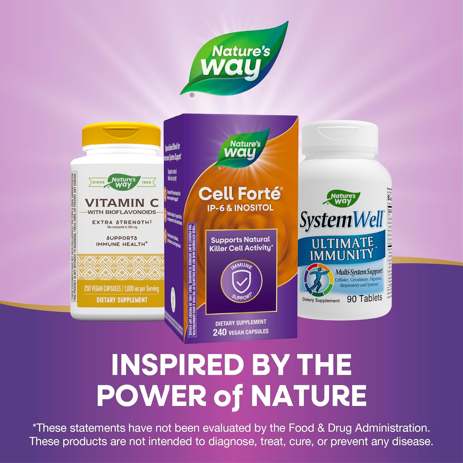 Buy now Nature's Way Cell FortÃ© IP-6 & Inositol Immune Support Supplement with Calcium, Phosphorus, and Magnesium*, Gluten-Free, Vegan, 240 Capsules (Packaging May Vary) at indiglob india