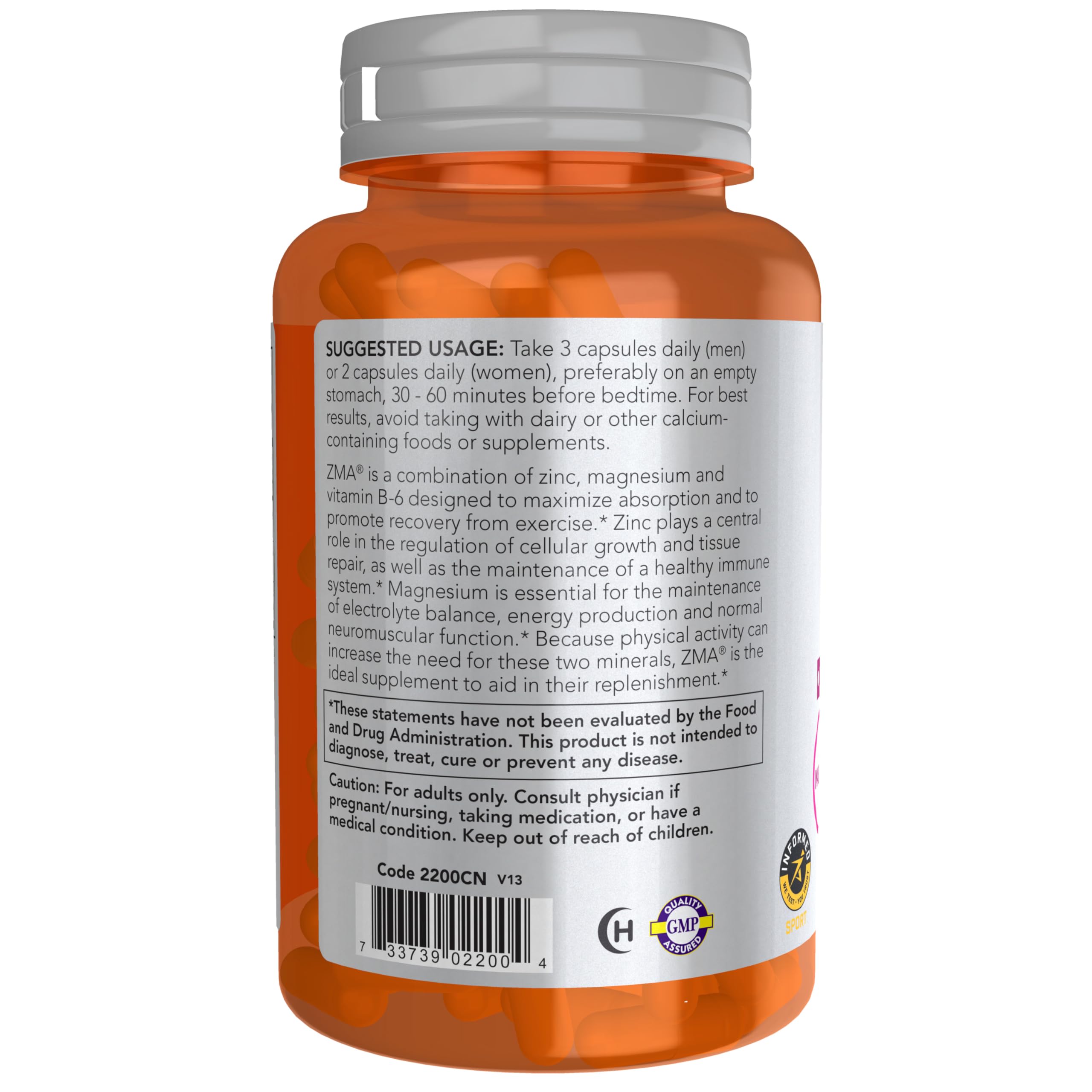 Buy now NOW Foods Sports Nutrition, ZMA (Zinc, Magnesium and Vitamin B-6), Enhanced Absorption, Sports Recovery*, 90 Capsules at indiglob india