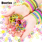 12730+ Loom Rubber Bands Refill Kit in 26 Color with 500 Clips,6 Hooks, Premium Bracelet Making Kit for Weaving DIY Crafting Gift