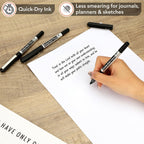Mr. Pen- Rollerball Pens Bulk, 25 Pack, Black Ink, Fine Point