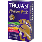 Buy now Trojan Pleasure Variety Pack Lubricated Condoms - 12 Count at indiglob india