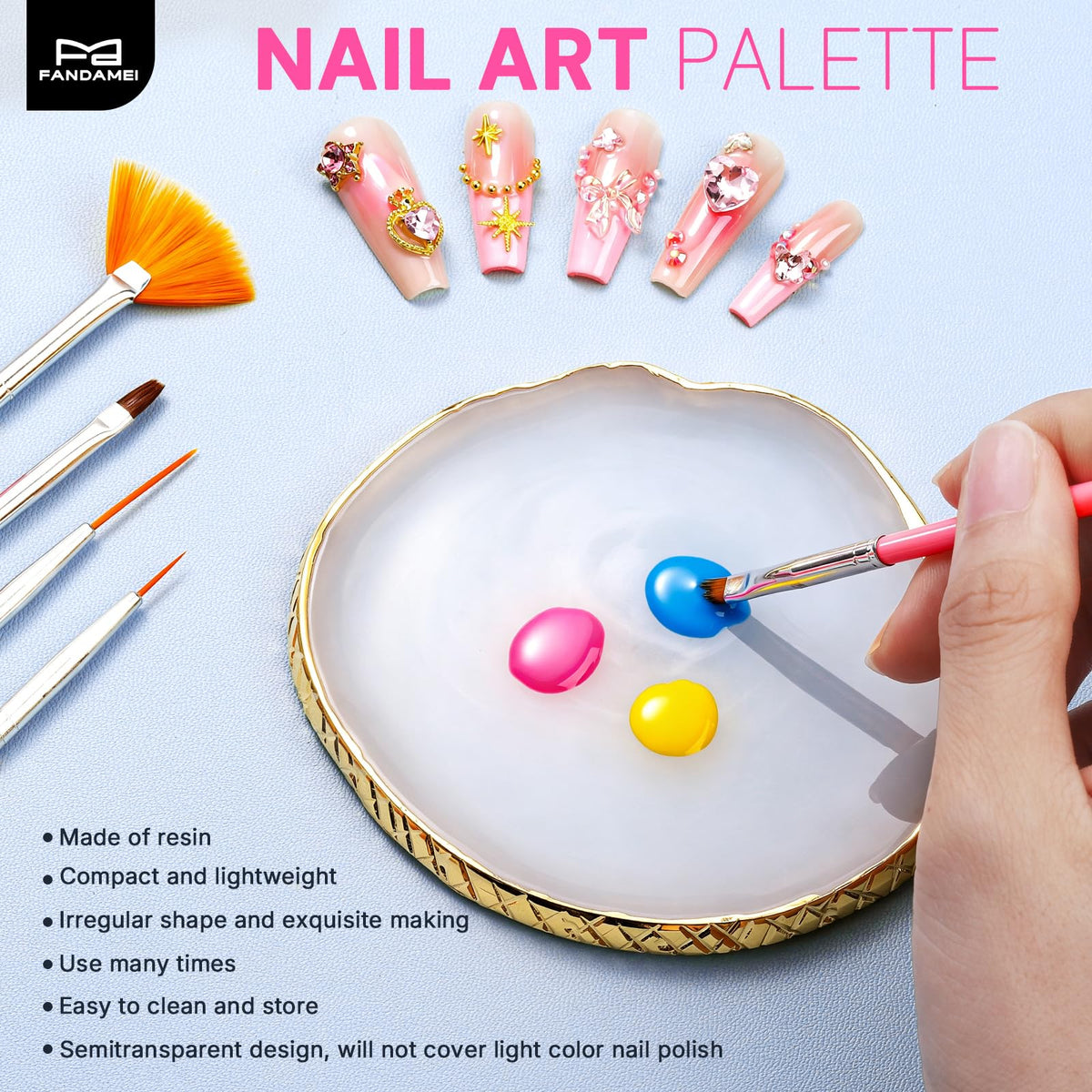 FANDAMEI Nail Stand,Nail Stand For Press Ons,Nail Holder For Painting Nails