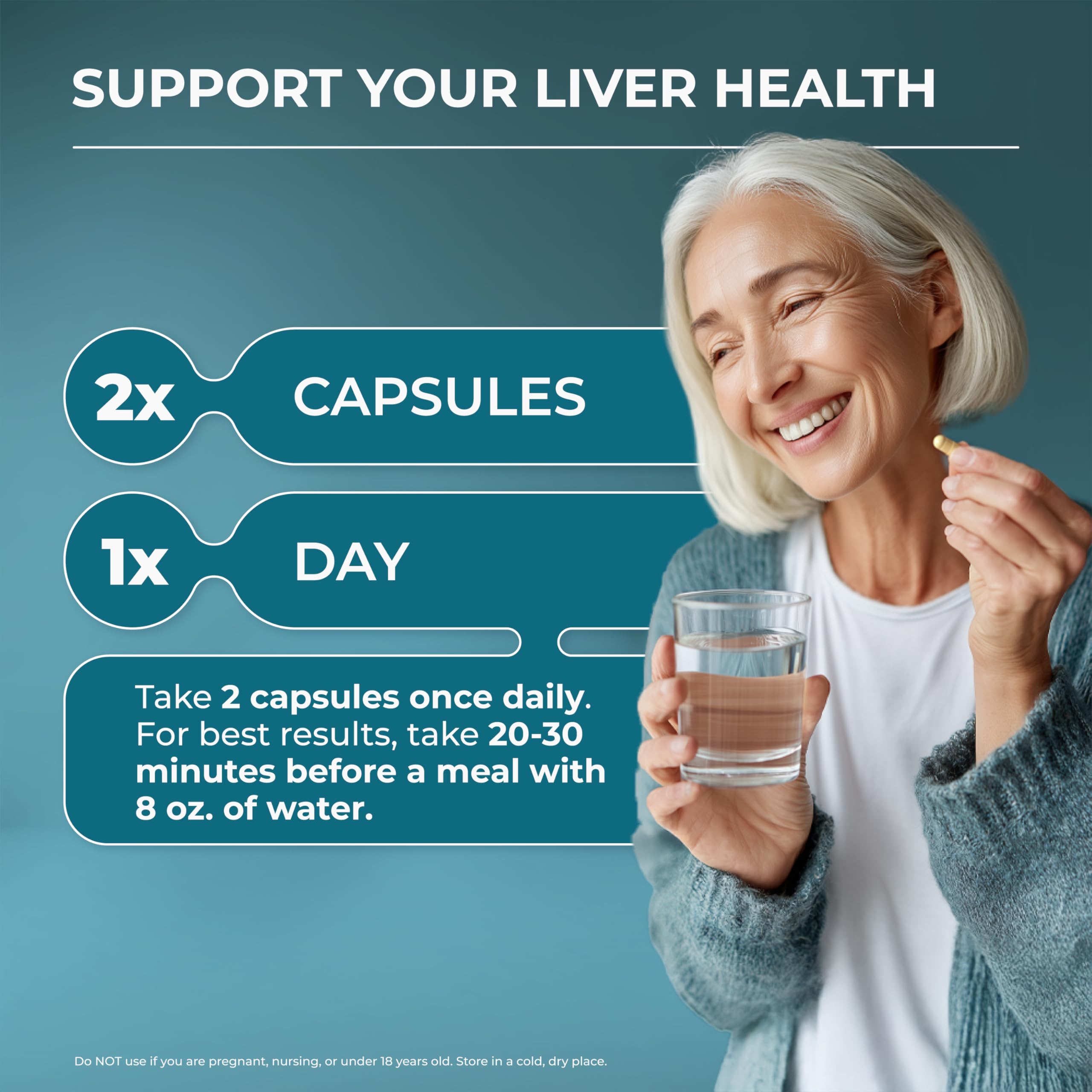 PUREHEALTH RESEARCH Liver Health – Liver Cleanse Detox & Repair Supplement | Liver Support with Milk Thistle, Turmeric Powder, Dandelion, Artichoke, Beet Root, Ginger, L Cysteine HCL - 60 Capsules
