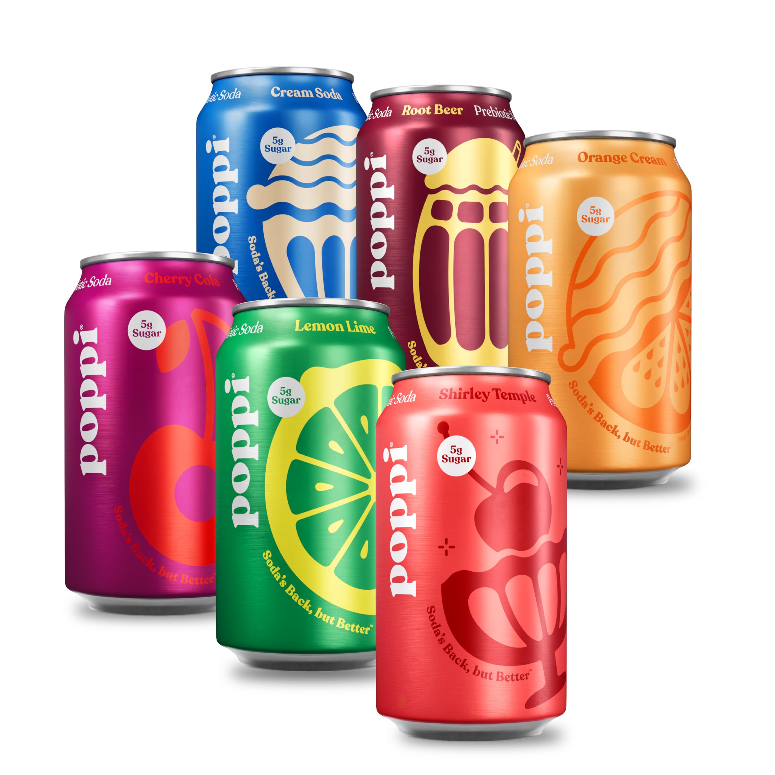 Buy now Poppi Sparkling Prebiotic Soda Beverage with Apple Cider Vinegar, Seltzer Water and Fruit Juice, The Classics Variety Pack, 12 Fl Oz, Pack of 12, Packaging May Vary (Variety) Major Mix at indiglob india