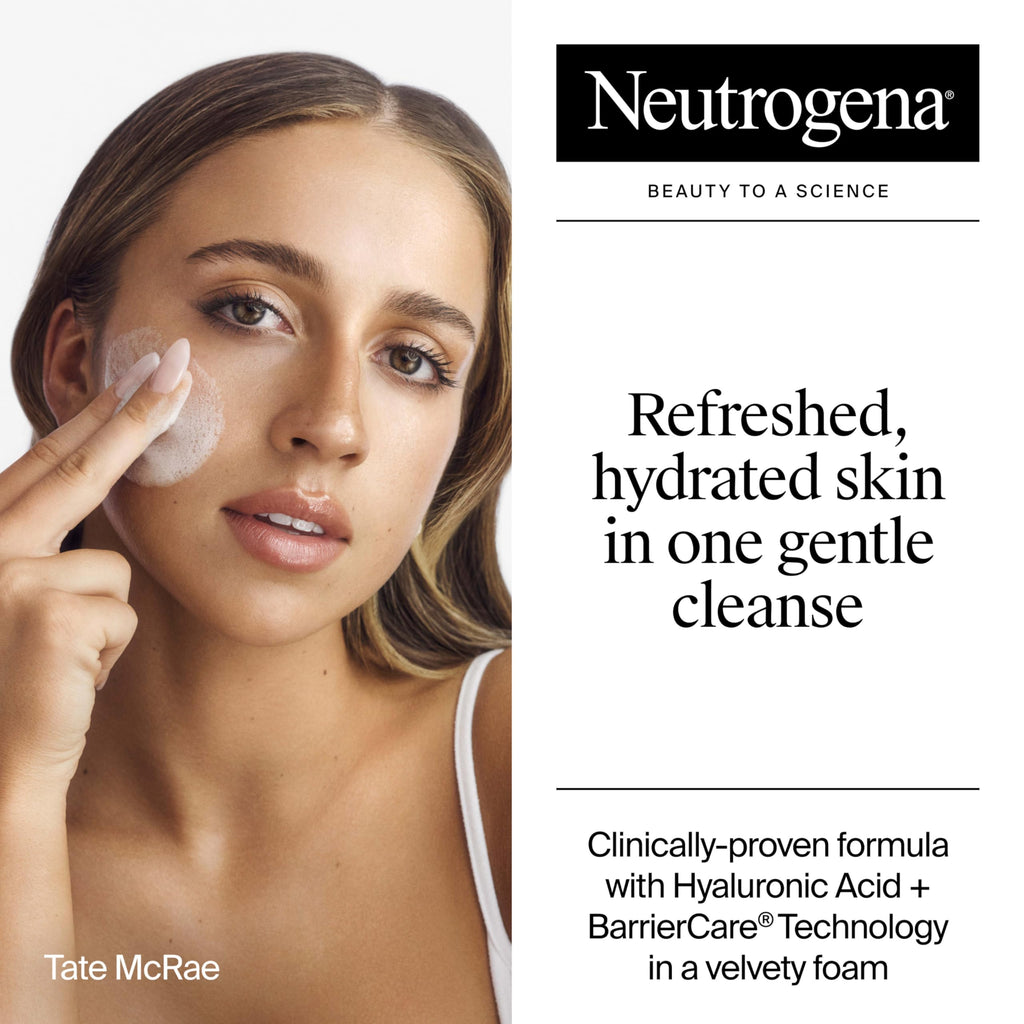 Buy now Neutrogena Hydro Boost Face Wash, Fragrance Free, Hydrating Facial Cleanser with Hyaluronic Acid, Daily Foaming Face Wash & Makeup Remover, Hypoallergenic Gel Cleanser, 16 fl. oz at indiglob india