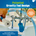 Rinseroo Slip-On Bathtub Faucet Sprayer Attachment, 5 Foot Hose