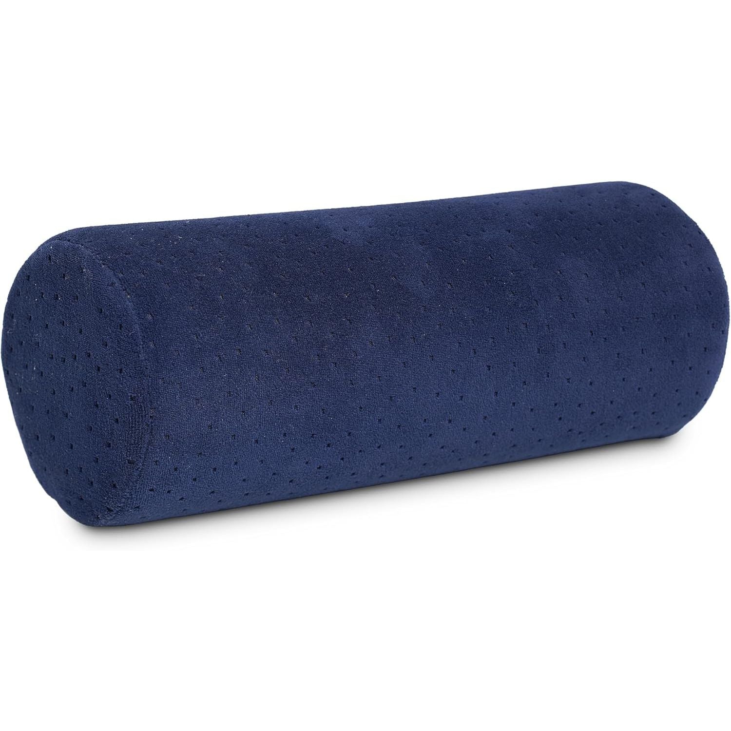 Buy now AllSett Health Round Cervical Roll Cylinder Bolster Pillow with Removable Washable Cover, Ergonomically Designed for Head, Neck, Back, and Legs, Grey Blue at indiglob india