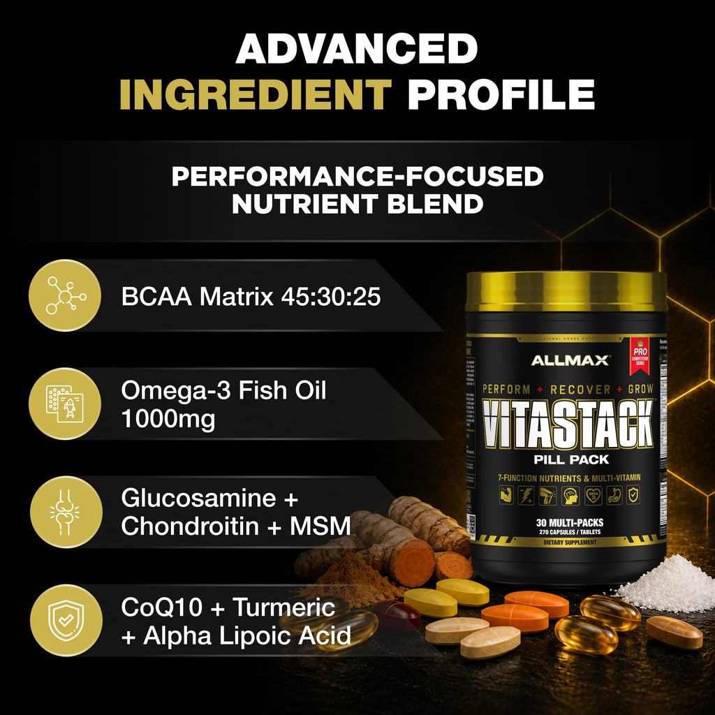 ALLMAX Vitastack Multivitamin Packs, 30 Count