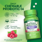 Nature's Truth Probiotic Chewable for Men and Women | 6 Billion CFU