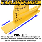HD Switch Deck Leveler Gage w/NO-Flex Rigid Arm & Anti-TIP Extended Base