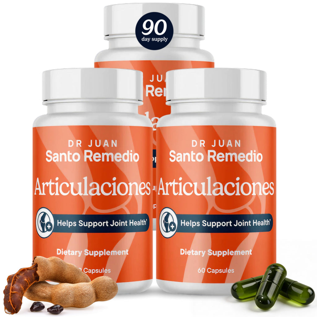 Santo Remedio Articulaciones Joint Health Support Supplement - 60 Capsules | Promotes Joint Comfort and Function, Contains Clinically Proven Ingredients, TamaFlex™ Formula - 60 Servings, 2 Pack