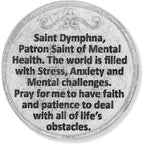 Buy now St St. Saint Dymphna Pocket Token Coin 1.2 with Prayer Catholic Patron Stress Anxiety Mental Health by Gifts Catholic, Inc. at indiglob india