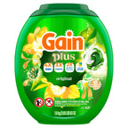 Gain Plus Flings Liquid Laundry Detergent Pacs, Gain's Best Clean, All-In-One, Original Scent, 45 Count