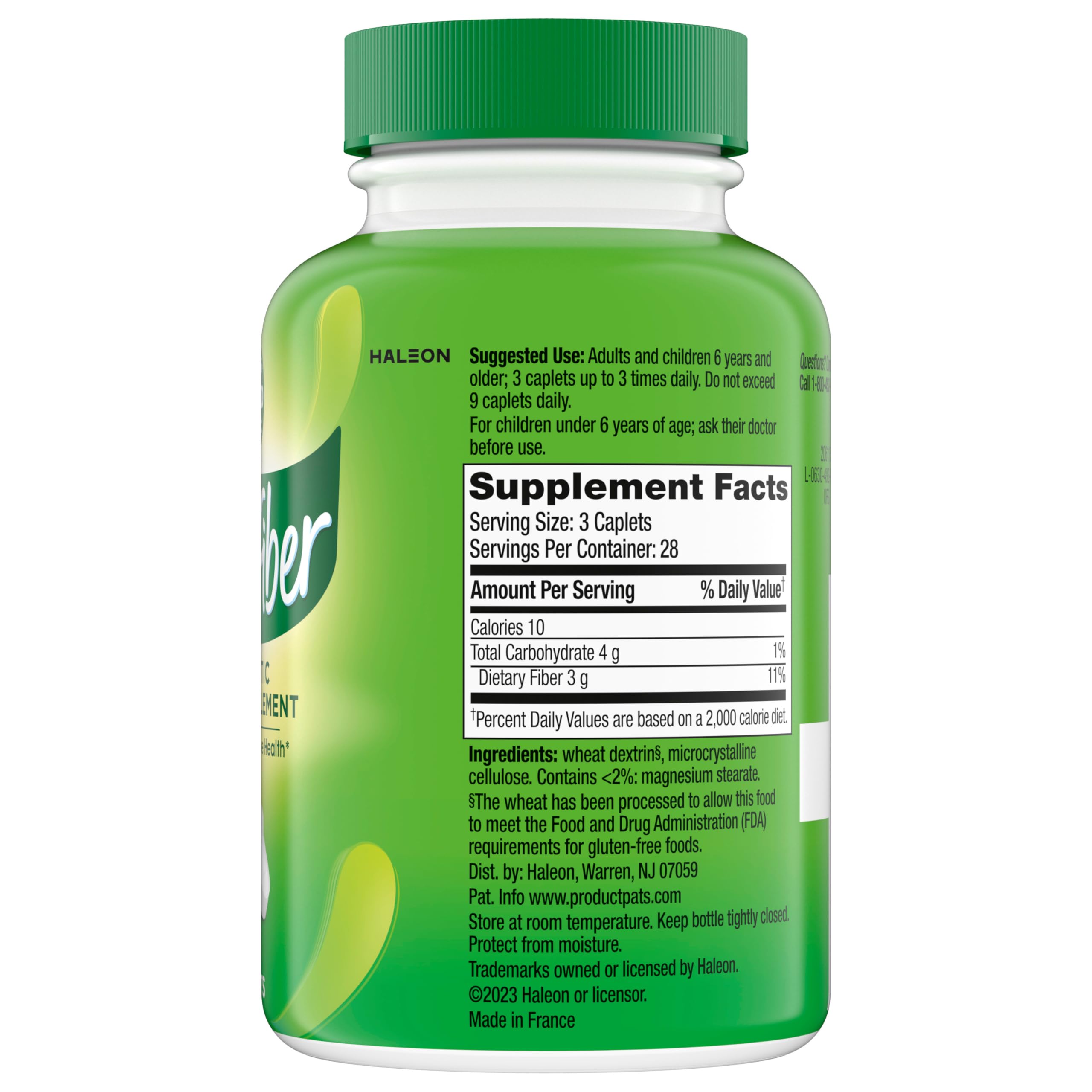 Benefiber Prebiotic Fiber Supplement Caplets, 84 count | Plant-based Prebiotic Fiber, Supports Gut Health by Nourishing Good Gut Bacteria, GLP-1 Support for Digestive Health