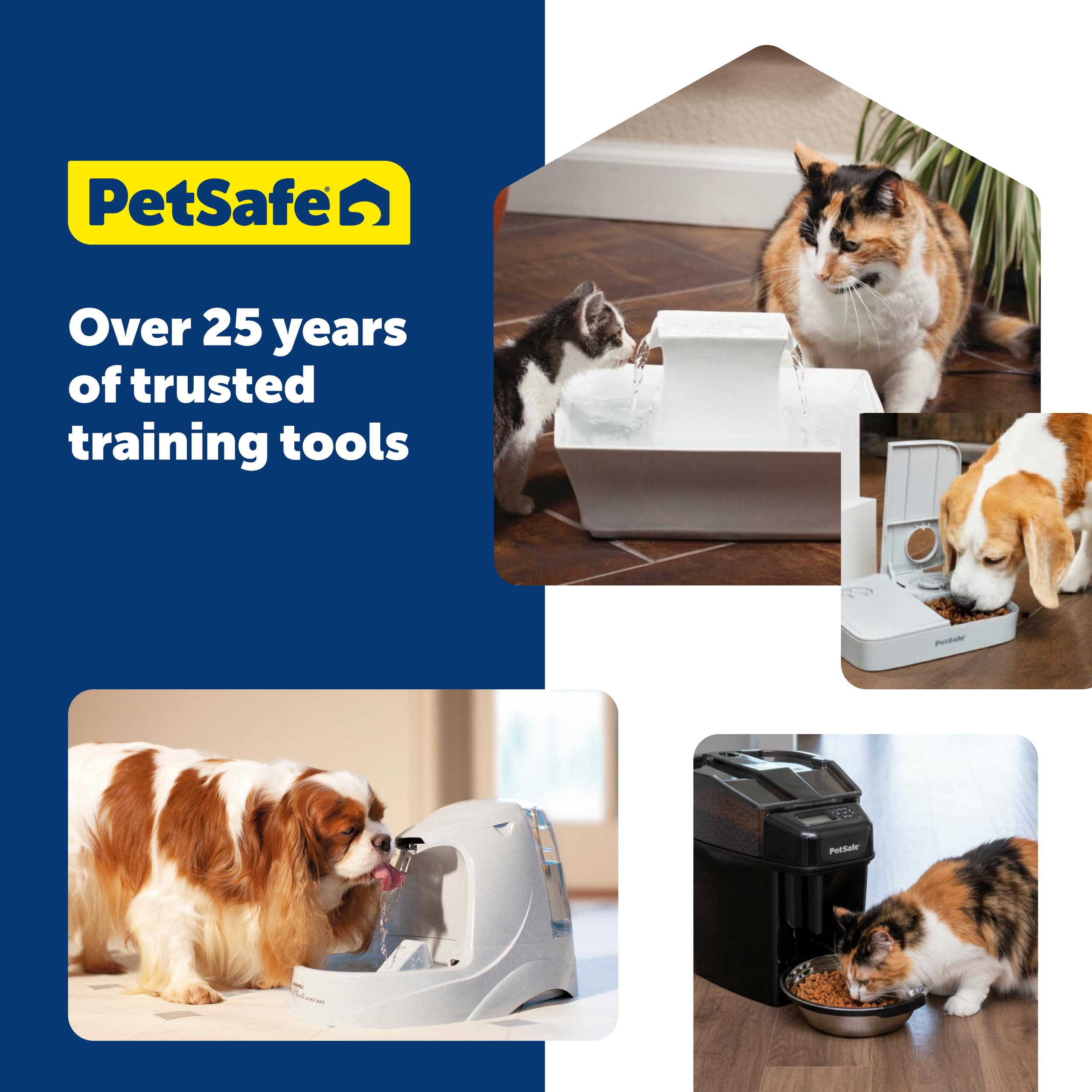 Buy now PetSafe Drinkwell Multi-Tier Pet Fountain - Encourages Hydration for Cats & Dogs - Large-Capacity Waterer - Double Tier - Filtered Fountain with Carbon Filter - 100 oz Water Capacity at indiglob india