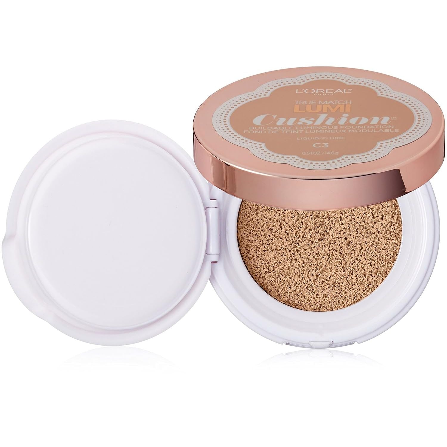 Buy now L'OrÃ©al Paris True Match Lumi Cushion Foundation, C3 Creamy Natural, 0.51 oz. at indiglob india