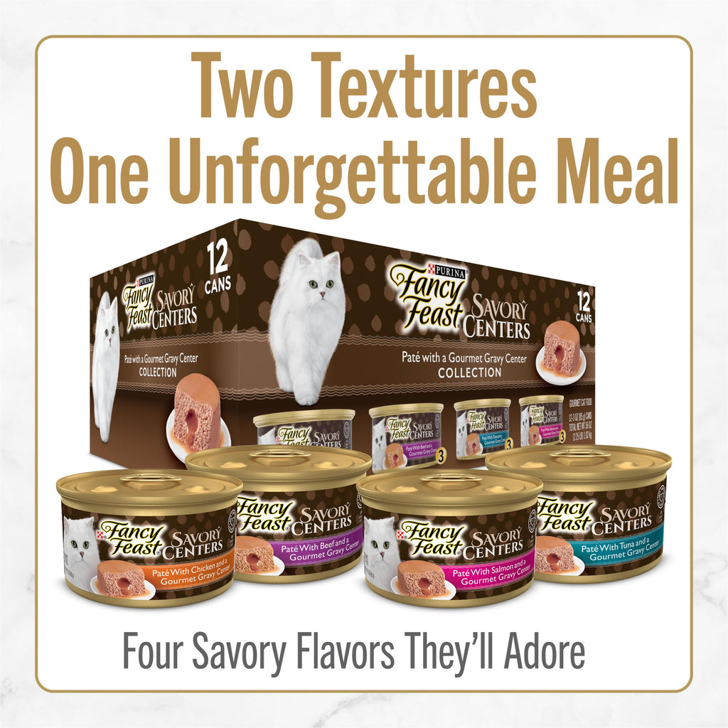 PURINA Fancy Feast Savory Centers - (24) 3 oz. Cans