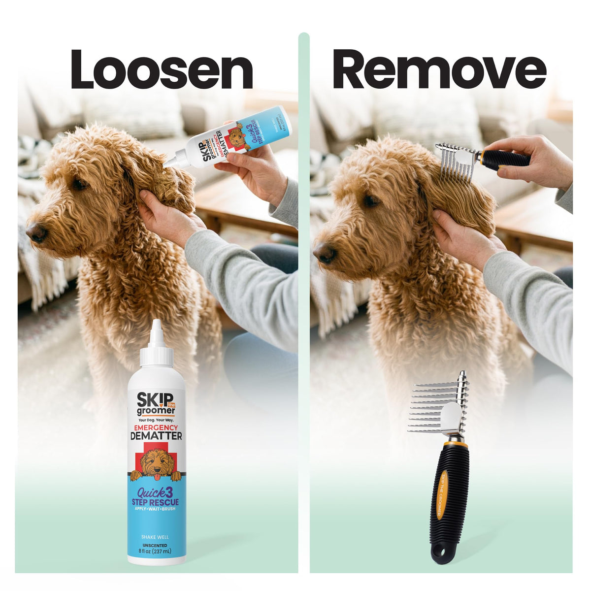 Dematting Cream for Dogs - Mat & Tangle Remover, 8 oz