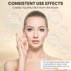 7-1 Colors LED Facial Skin Care Mask,Red Light Mask for Face, Cordless Led Silicone Face Mask Light,Salon or Home,Black.