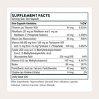 THORNE B-Complex #6, 8 Active B Vitamins, Choline & Extra B6, 60 Capsules | Supports Cellular Energy, Muscle Performance, Positive Mood & Neurological Function*, Gluten-Free, NSF Certified for Sport