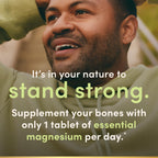 Nature's Bounty Magnesium 500 mg Tablets, High Potency Magnesium Supplement for Bone & Muscle Health, Whole Body Support, 200 Count (Pack of 1)
