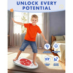 Kids Maze Balance Board with Bag, 2-in-1 Sensory Training Toy, Ages 3-12