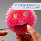 Scrub Daddy Dual Sided Texture Changing Sponge/Scrubber - Super Absorbent Sponge Side - Scrub Mommy (Pink) - 1 Count
