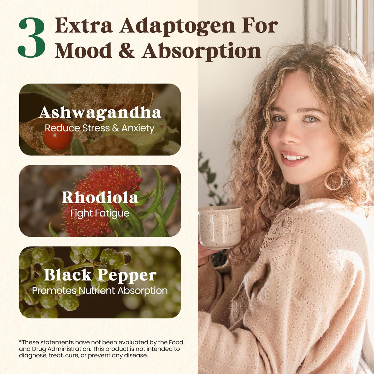 16 in 1 Mushroom Powder, Mushroom Coffee Alternative, 100% Fruiting Bodies