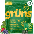 Adult Greens Gummies & Daily Multivitamin, Prebiotic Fiber, 10 ct | Daily Supplement for Men and Women with Vitamins, Minerals, Adaptogens, and Fiber