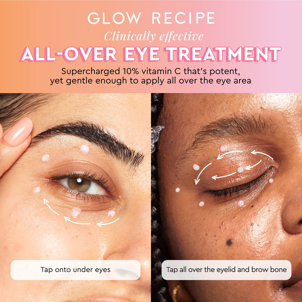 Buy now Glow Recipe Guava Vitamin C Brightening Eye Gel - Niacinamide, Peptides & Green Caffeine Gentle Under Eye Cream for Dark Circles, Puffiness & Bags - Lightweight, Hydrating, Firming - Makeup Prep, 15ml at indiglob india