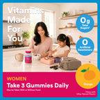 SmartyPants Women’s Zero Sugar Multi & Omegas Multivitamin Gummies with Biotin, Methylfolate, Omega 3 ALA, Vitamins D3, C, B12, Clean Label, No Sugar Alcohols, Orange Flavor, 90 Count (30 Day Supply)